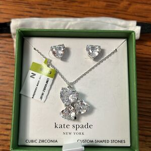 Kate Spade My Love Heart Pendant Necklace and earrings set